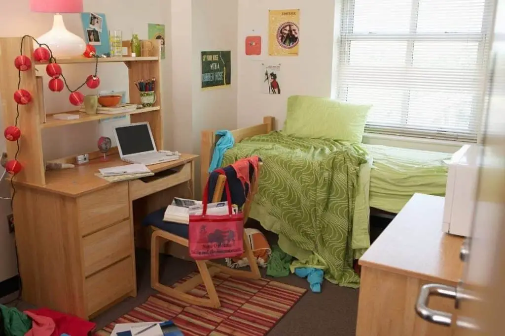 College dorm rooms - what's included?
