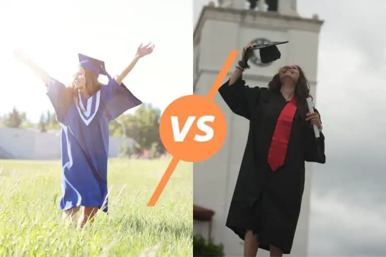 College vs. High School Graduation: Similarities and Differences